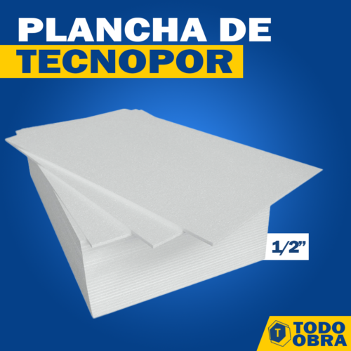 Plancha De Tecnopor 1/2 Pulgada - Paquete 70 Unidades